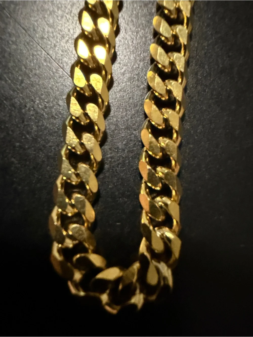 Gold Cuban Link Chain Necklace - Men Accessories